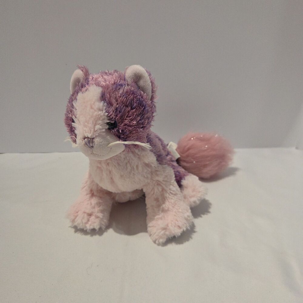 Ganz Webkinz Pom Pom Kitty Purple Plush Stuffed Animal NO CODE